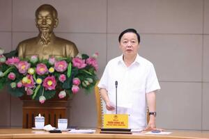 Phó Thủ tướng Trần Hồng Hà chủ trì cuộc họp cho ý kiến về dự án Luật Địa chất và Khoáng sản