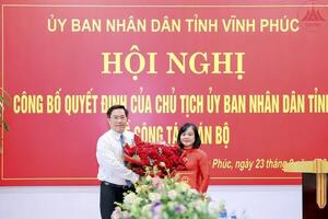 Nhân sự ngày 23/9: Bổ nhiệm nữ Giám đốc Sở Tài chính Vĩnh Phúc; Cục Thuế Phú Yên có thêm lãnh đạo