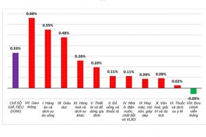 Mưa bão làm CPI tháng 10 tăng 0,33% so với tháng trước