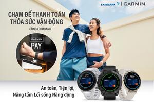 Thanh toán Garmin Pay qua Eximbank Mastercard: Bước đột phá lối sống năng động