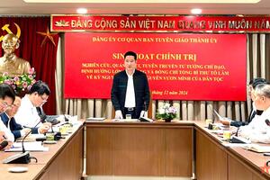 Đảng bộ Thành phố Hà Nội: Hơn 16.000 chi bộ tổ chức sinh hoạt chính trị về chủ trương lớn của Đảng