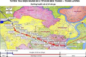 Chi gần 48.000 tỷ đồng vốn ngân sách làm metro số 2