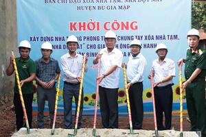 Bình Phước khởi công xây dựng 37 căn nhà, xóa nhà tạm, dột nát