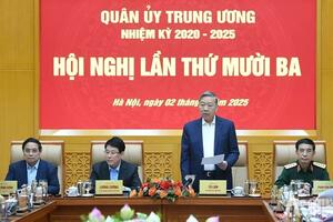 Hội nghị Quân ủy Trung ương xem xét Đề án quân sự địa phương 'tinh, gọn, mạnh'