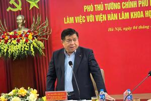 Phó Thủ tướng Nguyễn Chí Dũng làm việc với Viện Hàn lâm Khoa học và Công nghệ Việt Nam
