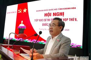 Đại biểu Quốc hội tỉnh Khánh Hòa tiếp xúc cử tri huyện Trường Sa