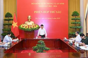Chủ tịch nước chủ trì Phiên họp thứ sáu Hội đồng Quốc phòng và An ninh nhiệm kỳ 2021-2026