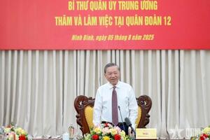 Tổng Bí thư: Xây dựng Quân đoàn 12 thực sự là 'quả đấm thép' trong giai đoạn mới