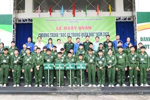 Tỉnh Tây Ninh tổ chức lễ xuất quân chương trình “học kỳ trong Quân đội” năm 2025