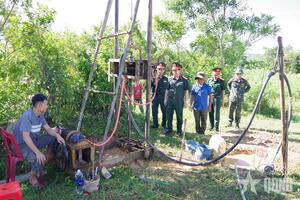 Sư đoàn 968 xây công trình nước sạch cho đồng bào vùng sâu, vùng xa