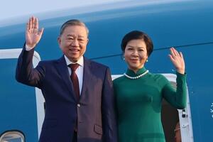 Tổng Bí thư Tô Lâm và phu nhân lên đường thăm cấp nhà nước Đại Hàn Dân Quốc