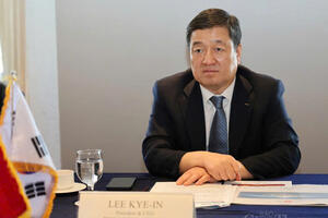 Bộ trưởng Nguyễn Hồng Diên làm việc với Chủ tịch Posco International