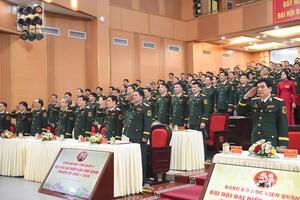 Thượng tướng Nguyễn Hồng Thái dự khai mạc Đại hội đại biểu Đảng bộ Học viện Quân y lần thứ XXIII