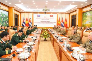 Đại tướng Phan Văn Giang hội đàm với Bộ trưởng Bộ các Lực lượng vũ trang cách mạng Cuba