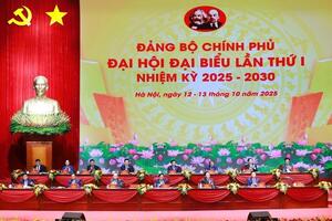 Tổng Bí thư Tô Lâm dự Đại hội đại biểu Đảng bộ Chính phủ lần thứ I