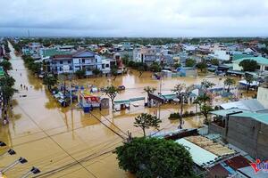 Mưa lớn tiếp tục diễn ra ở khu vực Hà Tĩnh - Đà Nẵng