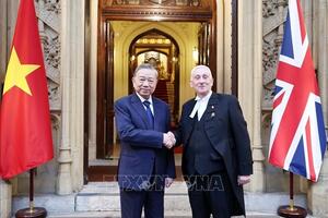 Tổng Bí thư Tô Lâm hội kiến Chủ tịch Hạ viện Anh Lindsay Hoyle