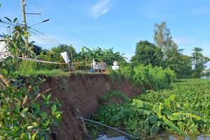 An Giang: Sạt lở bờ sông tại xã đầu nguồn Phú Hữu