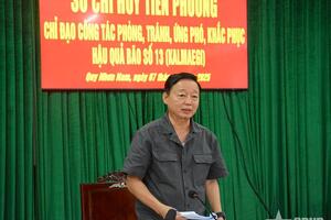 Phó thủ tướng Trần Hồng Hà: Khẩn trương khắc phục hậu quả bão số 13 (Kalmaegi)