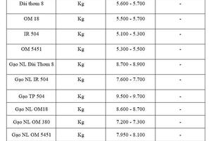 Giá lúa gạo hôm nay ngày 17/11: Gạo xuất khẩu bình ổn, lúa vững giá