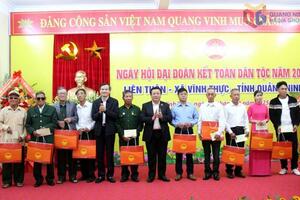 Đồng chí Nguyễn Xuân Thắng dự Ngày hội Đại đoàn kết toàn dân tộc tại Quảng Ninh