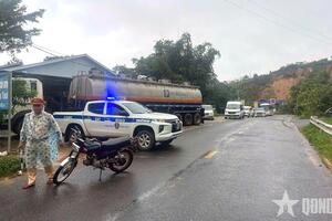 Đèo Ngoạn Mục tiếp tục sạt lở, giao thông tạm thời gián đoạn