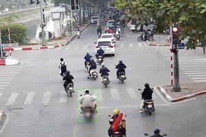Hà Nội: Camera AI phát hiện gần 400 trường hợp vi phạm giao thông sau 3 ngày