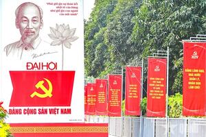 Hà Nội rực rỡ sắc màu chào mừng Đại hội XIV của Đảng