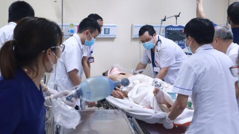 Tập trung nhân lực cấp cứu cho 14 người bị tai nạn giao thông liên hoàn