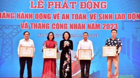 Hà Nội phát động Tháng hành động về An toàn vệ sinh lao động và Tháng Công nhân năm 2023