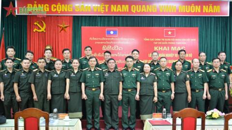 Khai mạc tập huấn nghiệp vụ cho cán bộ Tạp chí Quốc phòng của Lào