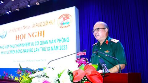 Quân khu 7 và các tỉnh, thành miền Đông Nam bộ tiếp tục nâng cao hiệu quả công tác văn phòng