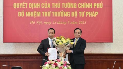 Công bố quyết định bổ nhiệm Thứ trưởng Bộ Tư pháp