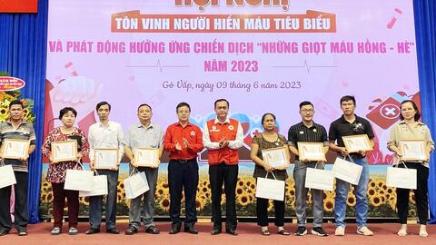 Tôn vinh người hiến máu tiêu biểu trên địa bàn TP Hồ Chí Minh