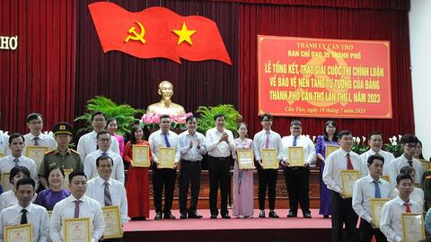 Cần Thơ: 63 tác phẩm đoạt giải cuộc thi bảo vệ nền tảng tư tưởng của Đảng