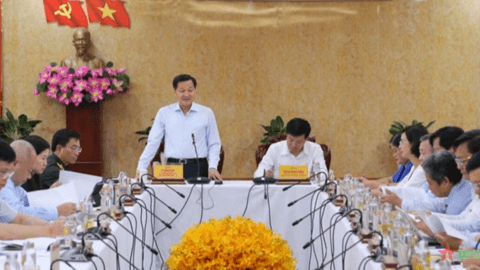 Phó thủ tướng Chính phủ Lê Minh Khái làm việc tại Bình Phước