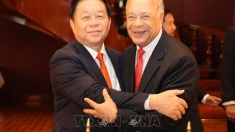 Trưởng Ban Tuyên giáo Trung ương Nguyễn Trọng Nghĩa hội đàm với Tổng bí thư Đảng Lao động Mexico
