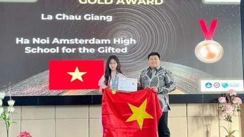 Đội tuyển học sinh Hà Nội giành hai Huy chương Vàng