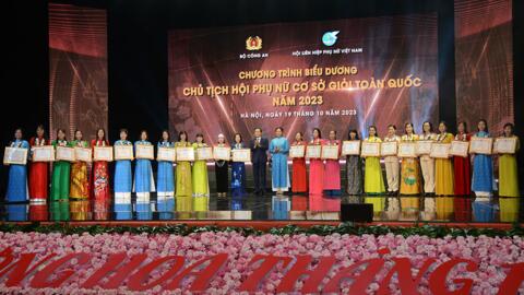 Biểu dương 293 Chủ tịch Hội Phụ nữ cơ sở giỏi toàn quốc năm 2023