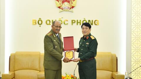 Đại tướng Lương Cường tiếp Tổng Tham mưu trưởng các Lực lượng vũ trang cách mạng Cuba