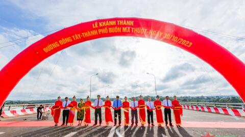 Tỉnh Đắk Lắk khánh thành công trình đường Đông - Tây thành phố Buôn Ma Thuột mang tên Đại tướng Võ Nguyên Giáp