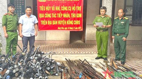 Gia Lai: Tiêu hủy 105 súng cồn, 28 súng săn tự chế