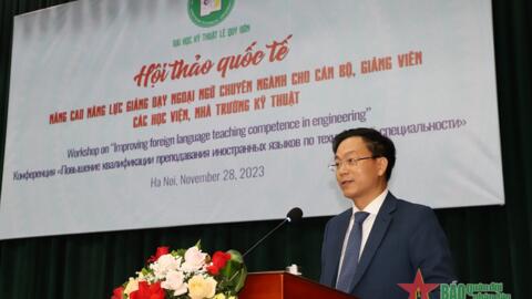 Nâng cao năng lực giảng dạy ngoại ngữ chuyên ngành cho cán bộ, giảng viên các học viện, nhà trường kỹ thuật