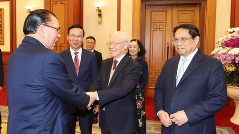Toàn văn phát biểu của Tổng Bí thư chúc Tết lãnh đạo Đảng, Nhà nước