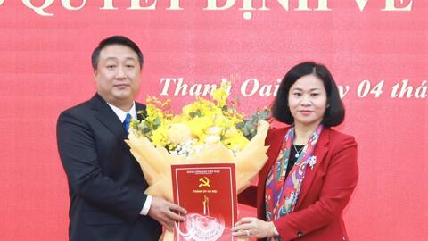 Đồng chí Nguyễn Khánh Bình giữ chức Phó Bí thư Huyện ủy Thanh Oai