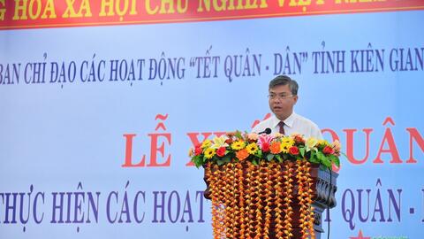 Kiên Giang: Xuất quân thực hiện các hoạt động Tết quân dân năm 2025