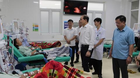 Kiểm tra công tác đáp ứng y tế phòng chống lụt bão
