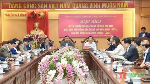 Nhiều hoạt động kỷ niệm 300 năm Ngày sinh Hải Thượng Lãn Ông Lê Hữu Trác