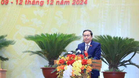 Chủ tịch Quốc hội Trần Thanh Mẫn: Hà Nội cần tập trung nguồn lực để thực hiện thành công các đột phá chiến lược