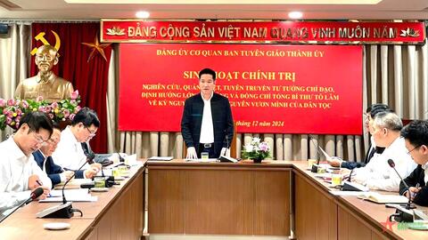 Đảng bộ Thành phố Hà Nội: Hơn 16.000 chi bộ tổ chức sinh hoạt chính trị về chủ trương lớn của Đảng